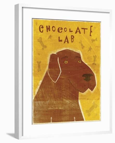 Lab (chocolate)-John W Golden-Framed Giclee Print