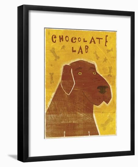 Lab (chocolate)-John W Golden-Framed Giclee Print