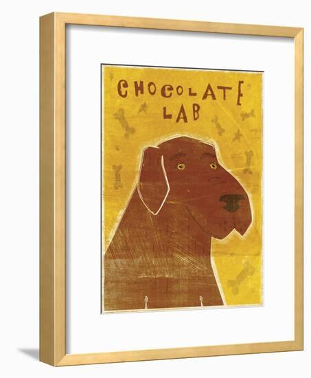 Lab (chocolate)-John W Golden-Framed Giclee Print