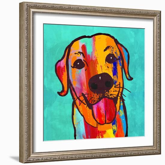 Lab Happy!-Evangeline Taylor-Framed Art Print