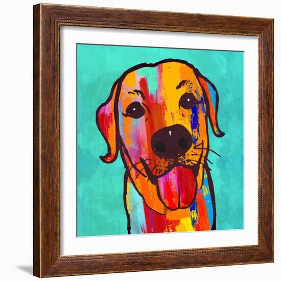 Lab Happy!-Evangeline Taylor-Framed Art Print