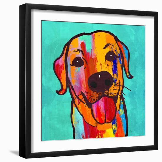 Lab Happy!-Evangeline Taylor-Framed Art Print