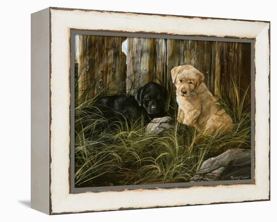 Lab Pup Pair-Trevor V. Swanson-Framed Premier Image Canvas