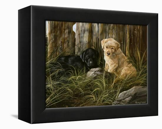 Lab Pup Pair-Trevor V. Swanson-Framed Premier Image Canvas