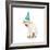 Lab Puppy Wearing Birthday Hat-Lew Robertson-Framed Photographic Print
