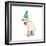 Lab Puppy Wearing Birthday Hat-Lew Robertson-Framed Photographic Print