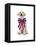 Lab Puppy Wearing Patriotic Bow Tie-Lew Robertson-Framed Premier Image Canvas
