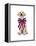 Lab Puppy Wearing Patriotic Bow Tie-Lew Robertson-Framed Premier Image Canvas