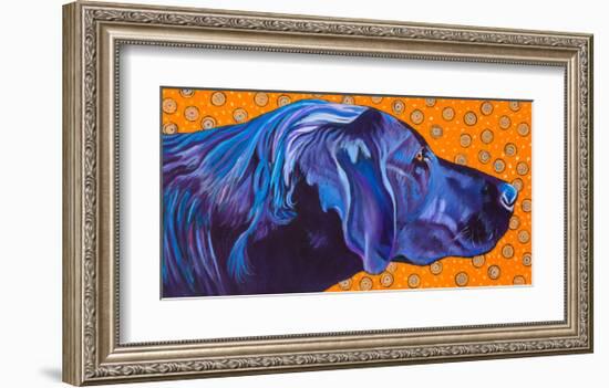 Lab With Orange-Kathryn Wronski-Framed Art Print