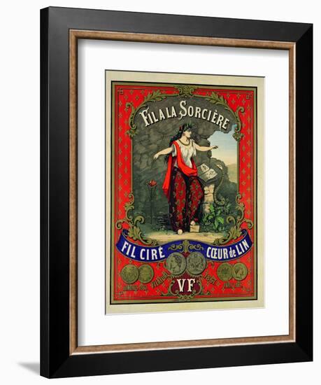 Label for 'Fil a La Sorciere' Brand of Sewing Thread-null-Framed Giclee Print