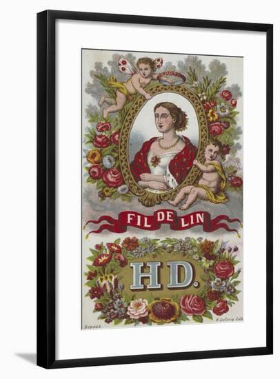 Label for Linen Thread-null-Framed Giclee Print