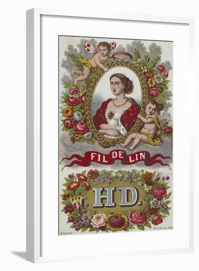 Label for Linen Thread-null-Framed Giclee Print