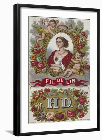 Label for Linen Thread-null-Framed Giclee Print