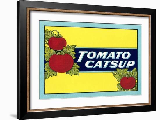 Label for Tomato Catsup-null-Framed Art Print