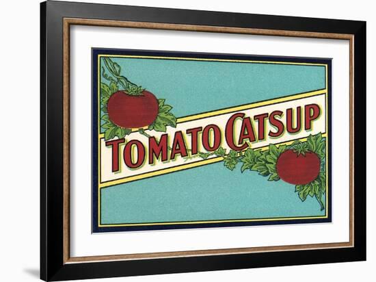 Label for Tomato Catsup-null-Framed Art Print