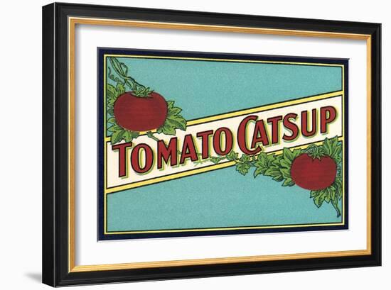 Label for Tomato Catsup-null-Framed Art Print