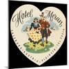 Label from the Hotel Meran Salzburg Austria-null-Mounted Art Print