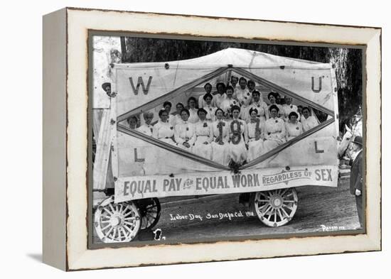 Labor Day Parade, 1910-Science Source-Framed Premier Image Canvas