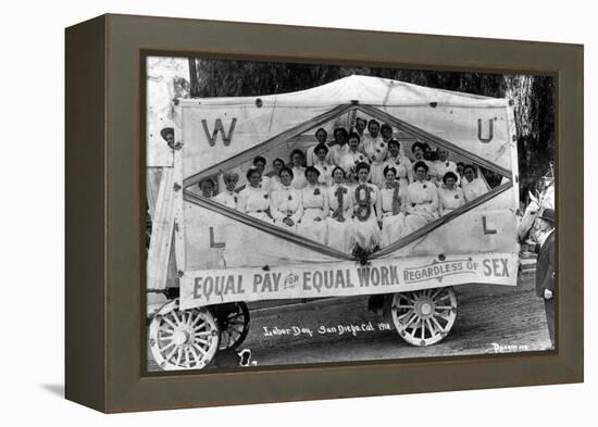 Labor Day Parade, 1910-Science Source-Framed Premier Image Canvas