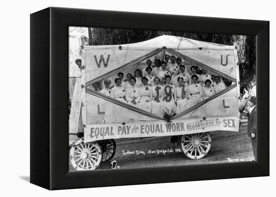 Labor Day Parade, 1910-Science Source-Framed Premier Image Canvas