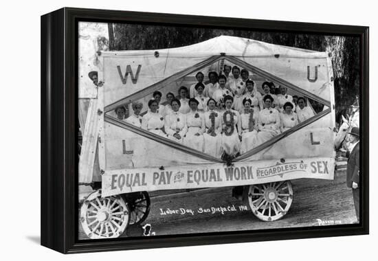 Labor Day Parade, 1910-Science Source-Framed Premier Image Canvas