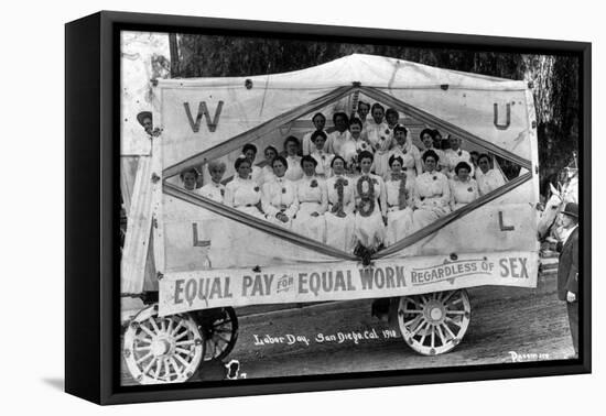 Labor Day Parade, 1910-Science Source-Framed Premier Image Canvas