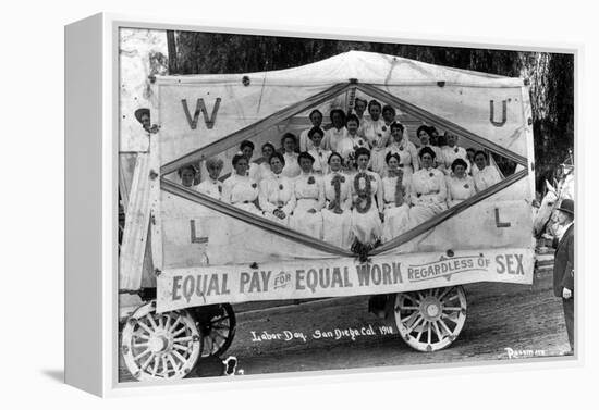 Labor Day Parade, 1910-Science Source-Framed Premier Image Canvas