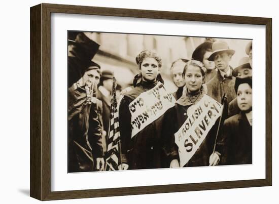 Labor Day Parade of Jewish Girls-null-Framed Art Print