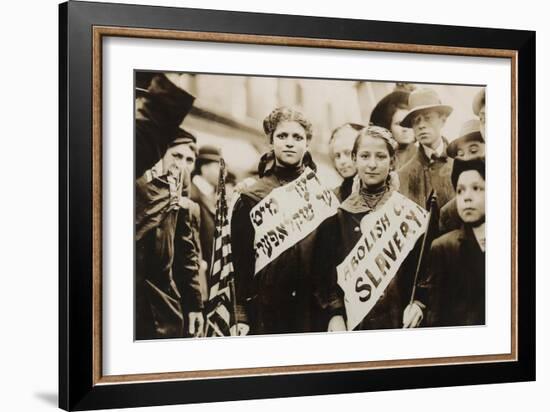 Labor Day Parade of Jewish Girls-null-Framed Art Print