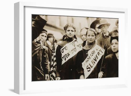 Labor Day Parade of Jewish Girls-null-Framed Art Print