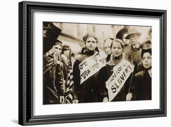 Labor Day Parade of Jewish Girls-null-Framed Art Print