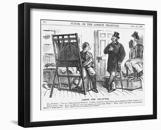 Labor Ipse Voluptas, 1869-Charles Samuel Keene-Framed Giclee Print