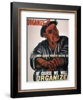 Labor: Poster, 1930S-Ben Shahn-Framed Giclee Print