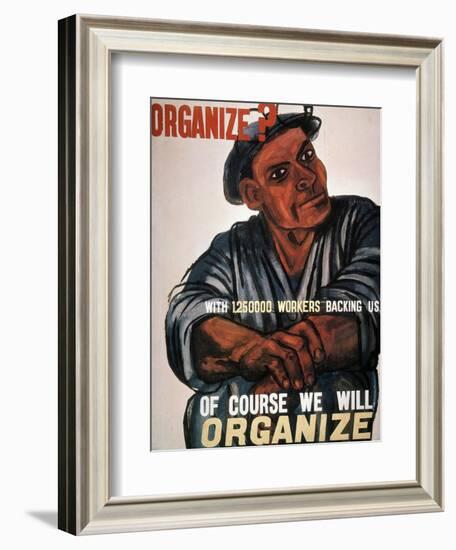 Labor: Poster, 1930S-Ben Shahn-Framed Giclee Print