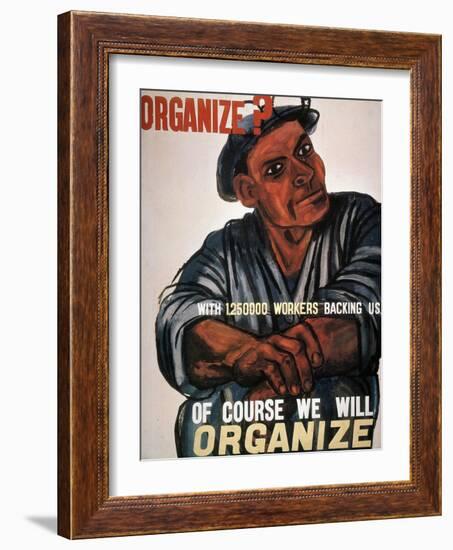 Labor: Poster, 1930S-Ben Shahn-Framed Giclee Print