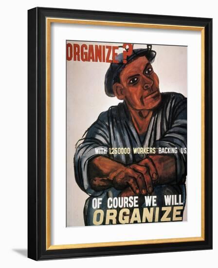 Labor: Poster, 1930S-Ben Shahn-Framed Giclee Print