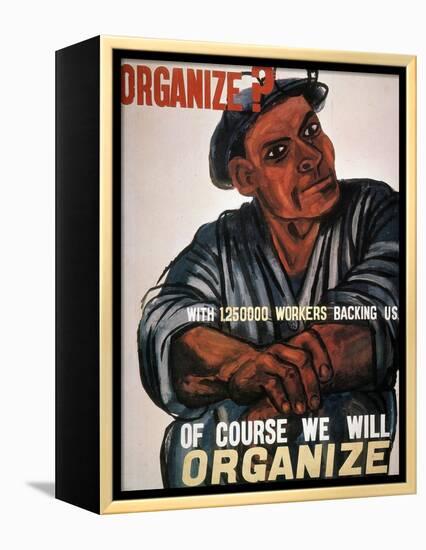 Labor: Poster, 1930S-Ben Shahn-Framed Premier Image Canvas