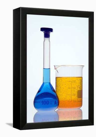 Laboratory Glassware-Paul Rapson-Framed Premier Image Canvas