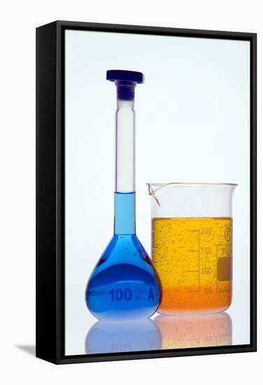 Laboratory Glassware-Paul Rapson-Framed Premier Image Canvas