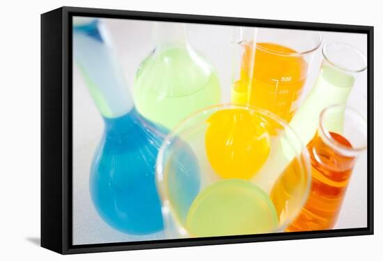 Laboratory Glassware-Science Photo Library-Framed Premier Image Canvas