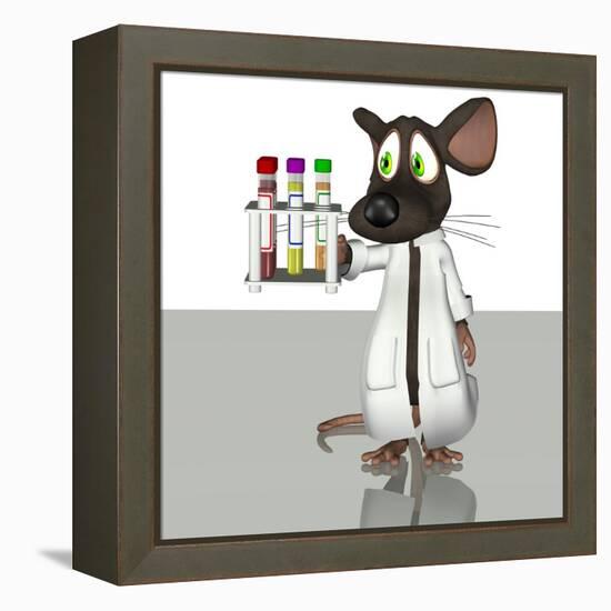 Laboratory Mouse, Conceptual Artwork-Friedrich Saurer-Framed Premier Image Canvas