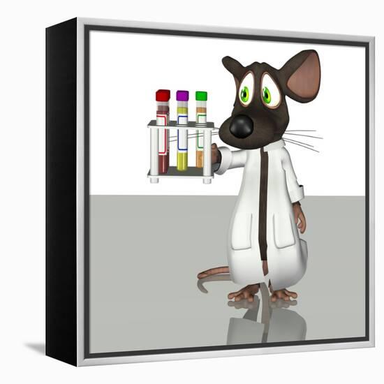 Laboratory Mouse, Conceptual Artwork-Friedrich Saurer-Framed Premier Image Canvas