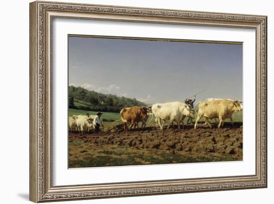 Labourage nivernais : le sombrage-Rosa Bonheur-Framed Giclee Print