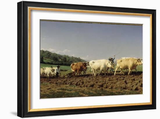 Labourage nivernais : le sombrage-Rosa Bonheur-Framed Giclee Print