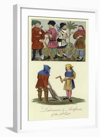 Labourers and Artificers of the 15th Century-null-Framed Giclee Print