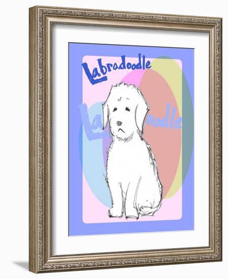 Labradoodle 1-Cathy Cute-Framed Giclee Print