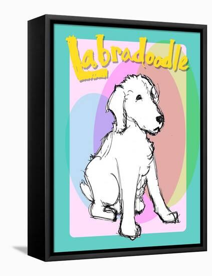 Labradoodle 2-Cathy Cute-Framed Premier Image Canvas