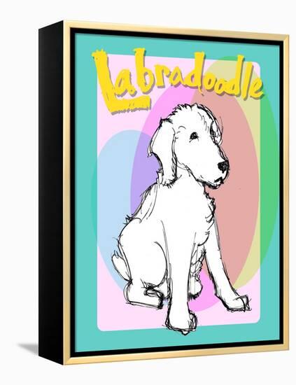 Labradoodle 2-Cathy Cute-Framed Premier Image Canvas