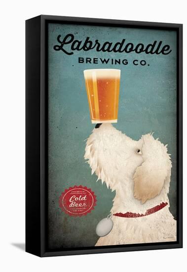 Labradoodle Brewing-Ryan Fowler-Framed Stretched Canvas