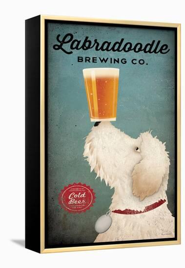 Labradoodle Brewing-Ryan Fowler-Framed Stretched Canvas